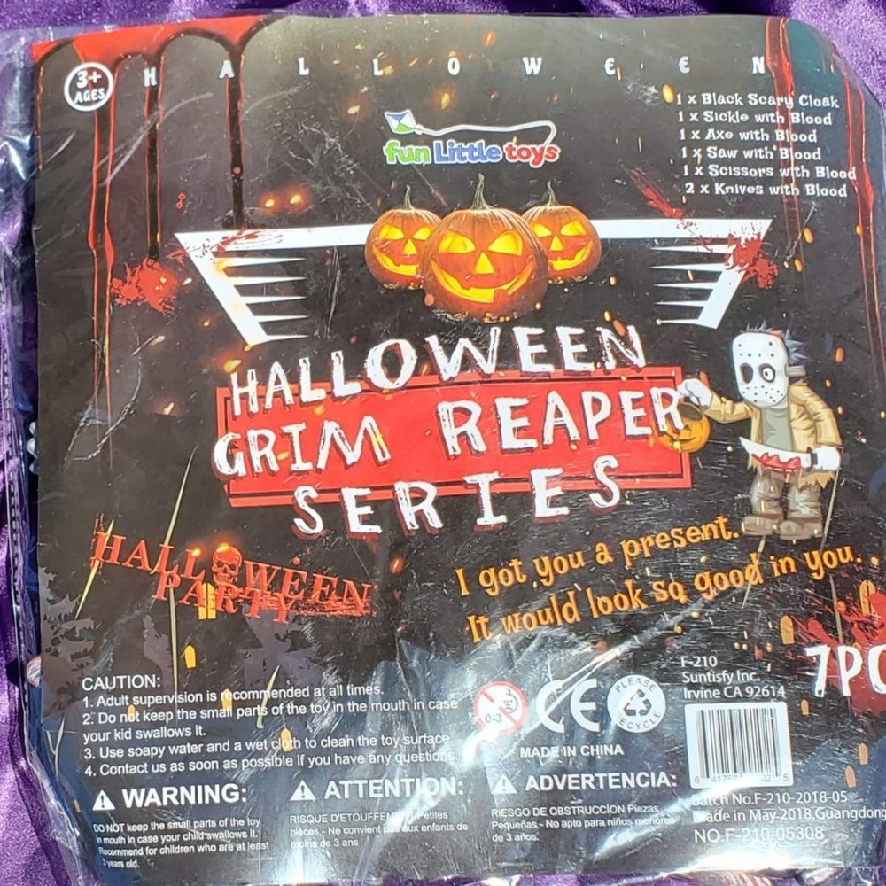 Fun Little Toys Halloween Grim Reaper Costume Acce